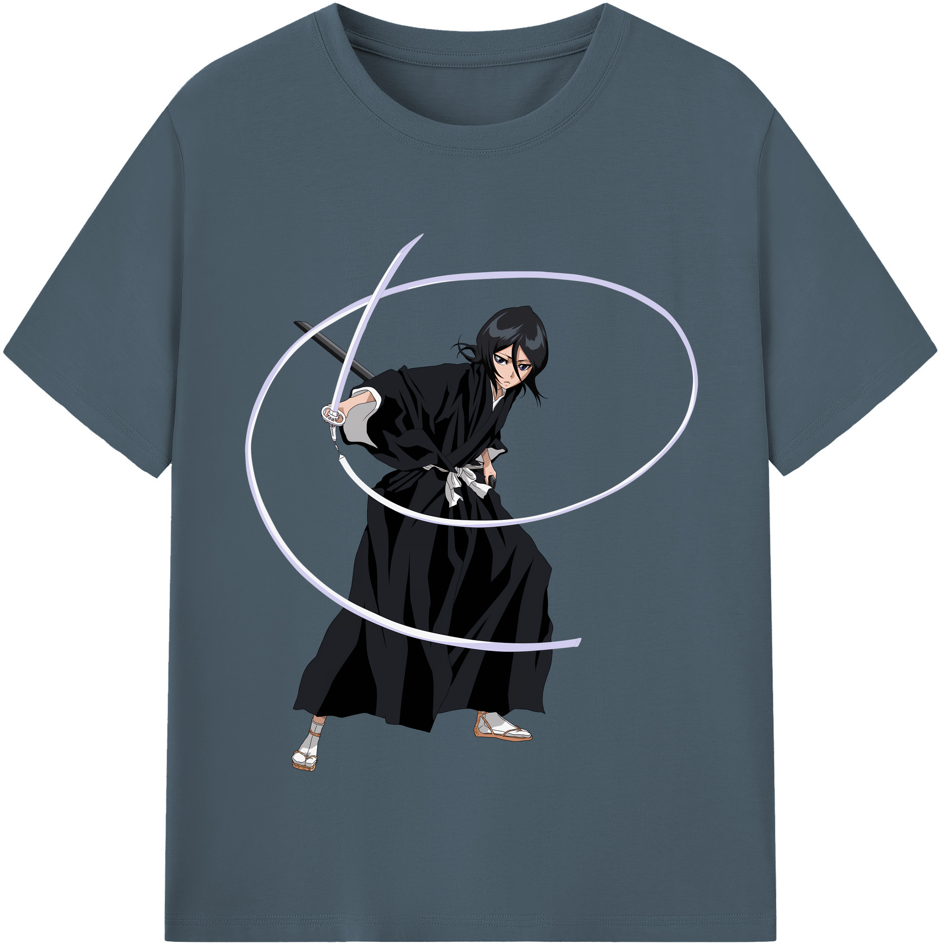 （画像用） ブリーチ 朽木ルキア BLEACH Kuchiki Rukia 綿100％半袖Tシャツ（フロントプリント）